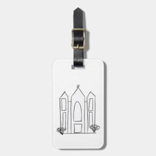 LDS Salt Lake City Temple einfaches modernes Mormo Gepäckanhänger
