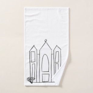 LDS Salt Lake City Temple einfaches modernes Mormo Handtuch