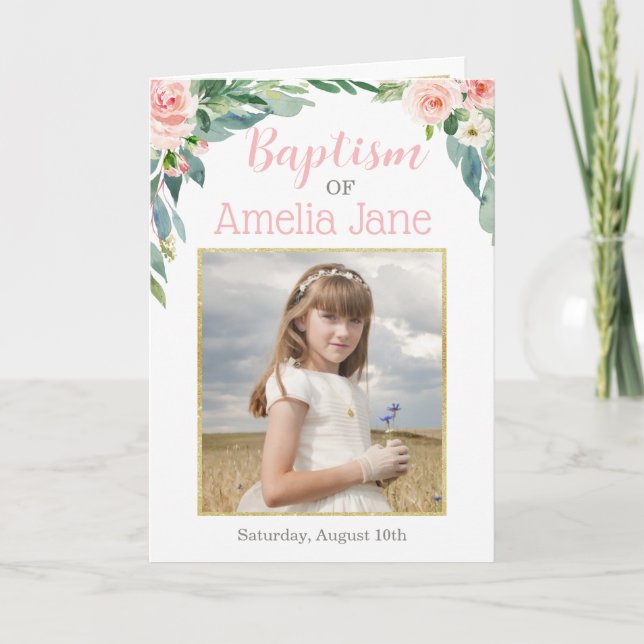 LDS-Taufprogramm, gegliedertes Programm (Vorderseite)