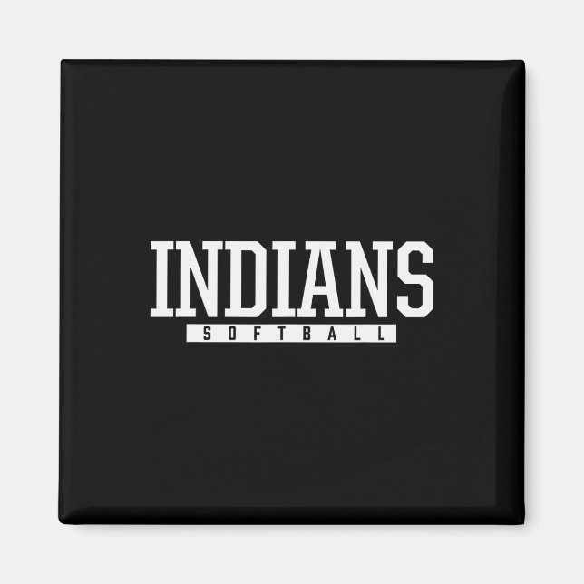 Ldwin Indians Softball HS  Magnet (Vorne)