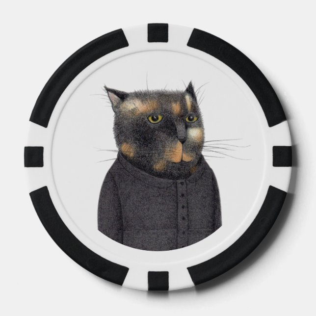 LDY'S MAID CAT-Poker-Chips Pokerchips (Vorderseite)