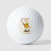 Le 19ème trou appelle les balles de golf