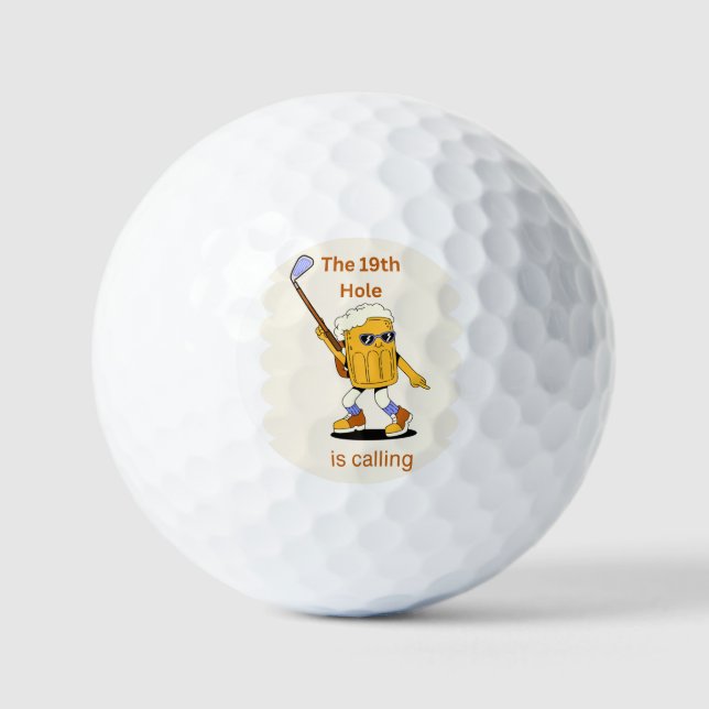Le 19ème trou appelle les balles de golf (Recto)