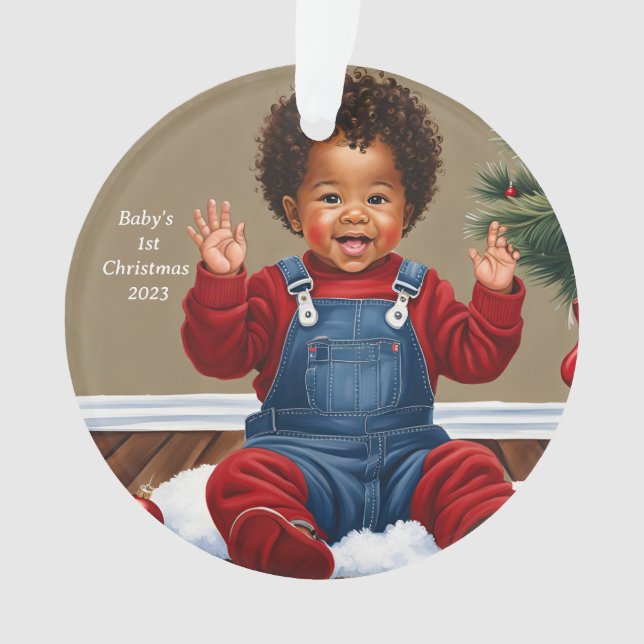 Le 1er Noël du bébé afro-américain (devant)