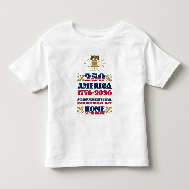 Le 250e anniversaire de l'Amérique 1776 - T-shirt  (Devant)