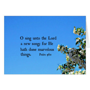 Le 98:1 O de psaume chantent au seigneur…
