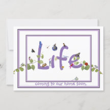 Le Baby shower de la nature : invitation