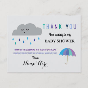 Le baby shower de nuage de cartes de Merci