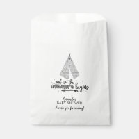 Le Baby shower Tribal Teepee privilégie les sacs