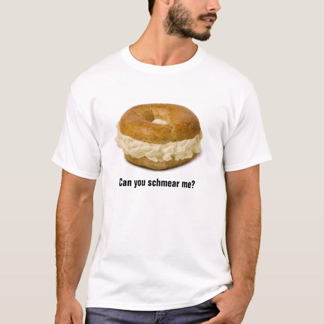 Le bagel "peut vous shmear je ?" T-shirt (Devant)
