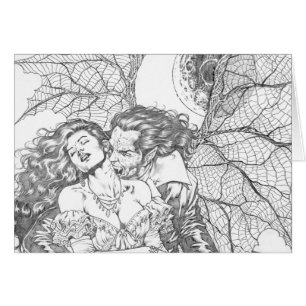 Le baiser du vampire par Al Rio - art de vampire