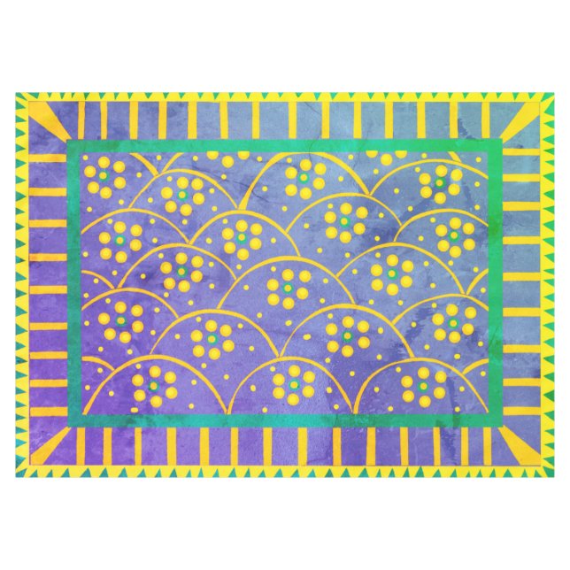 Le Baja fleurit sa nappe Vintage (Devant (Horizontal))