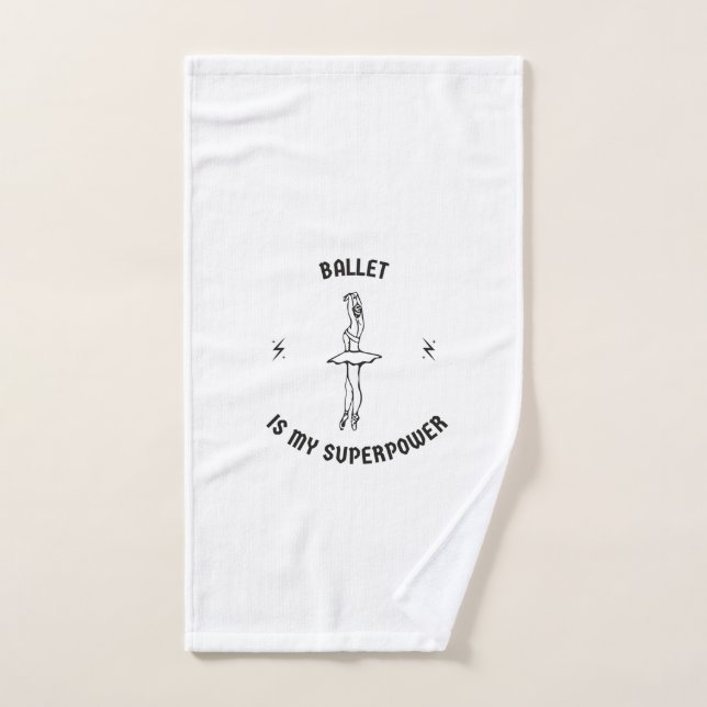 Le ballet est ma superpuissance (Serviette à main)