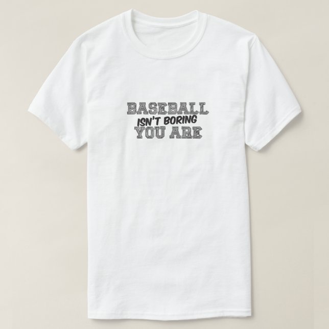 Le baseball n'est pas le T-shirt de base masculin  (Design devant)