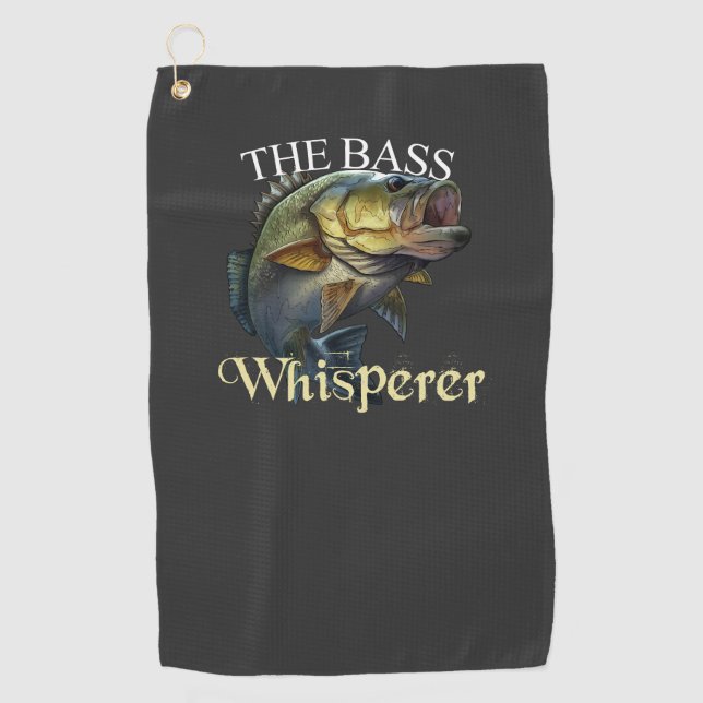 Le Bass Whisperer Dark Fishing Serviette (Devant)
