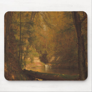 Le bassin aux truites (1870) Tapis de souris - Œuv