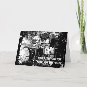 Le batteur le tue ! Carte d'anniversaire