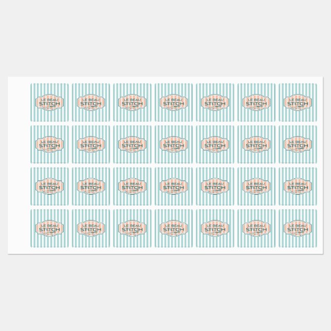 Le Beau Stitch Etiketten (Blatt)