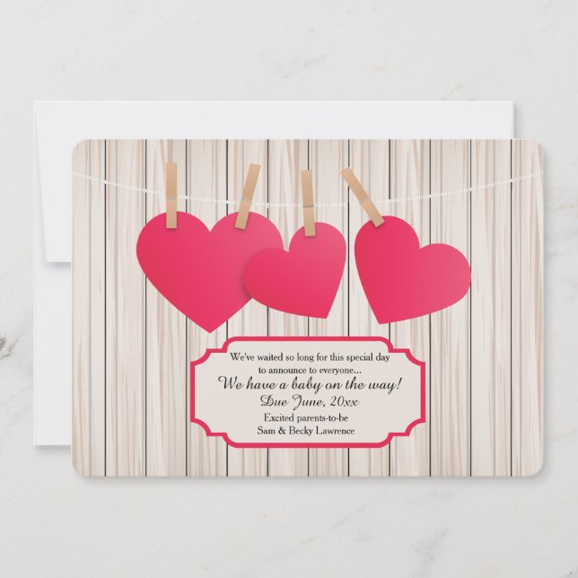 Le Bébé Fait Trois Faire-part De Grossesse (Devant)