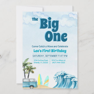 Le Big One - Première Invitation d'anniversaire