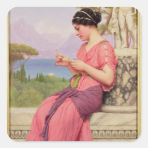 Le Billet Doux, 1913 Quadratischer Aufkleber