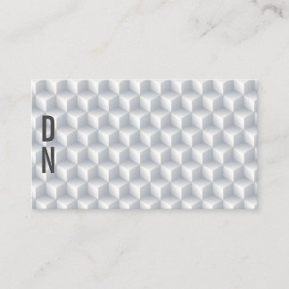 Le blanc 3D sans couture cube le carte de visite