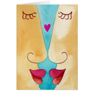 Le blanc de carte d'amour personnalisent