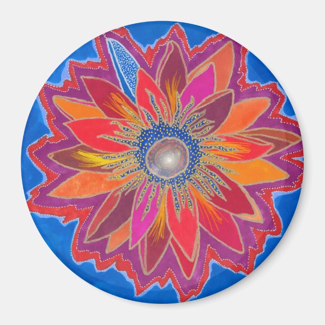 Le Blazing Lotus Magnet (Devant)