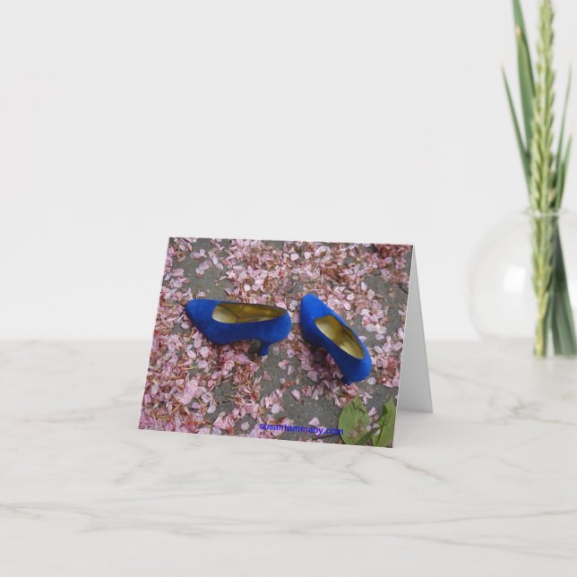 LE BLEU CHAUSSE le carte pour notes (Devant)