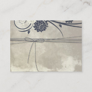 Le bleu fleurit le carte de visite