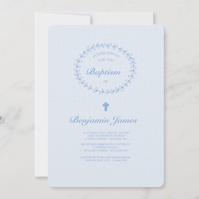 Le bleu s'embranche invitation (Devant)