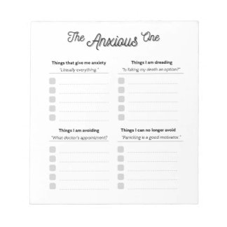 Le Bloc-notes anxieux