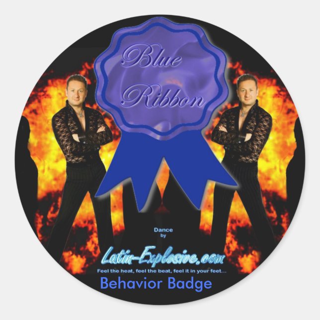 LE Blue Ribbon Behavior Stickers (Vorderseite)