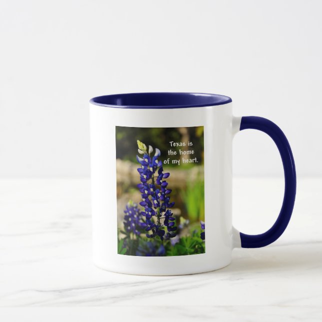 Le Bluebonnet le "Texas est la maison tasse de mon (Droite)