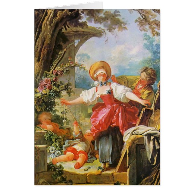 Le bluff d'homme aveugle de Jean-Honore Fragonard- (Devant)