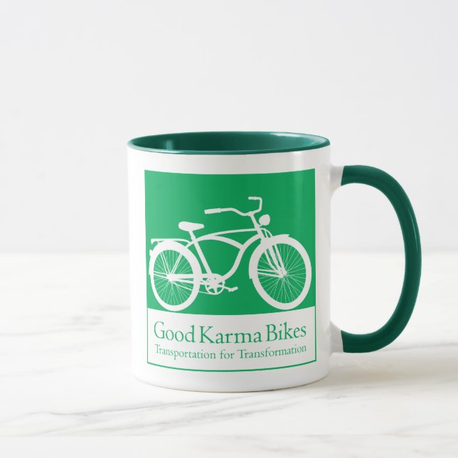 Le bon karma fait du vélo la tasse (Droite)