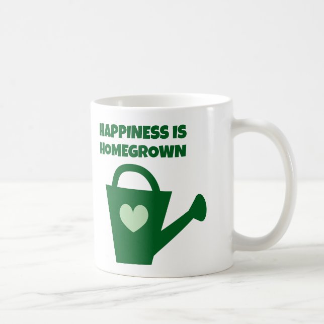 Le bonheur c'est la tasse à café cultivée à la mai (Droite)