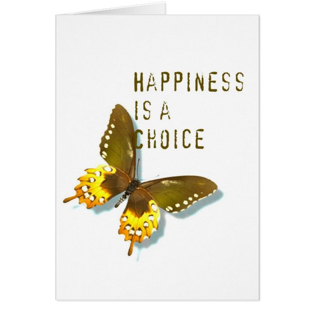 Le bonheur de papillon est une carte bien choisie (Devant)