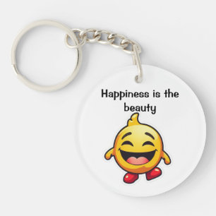 Le bonheur est la beauté - porte - clé cadeau.