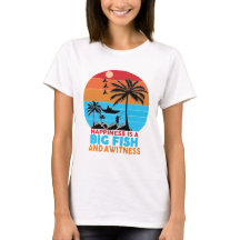 Le bonheur est un grand poisson T-Shirt de citatio