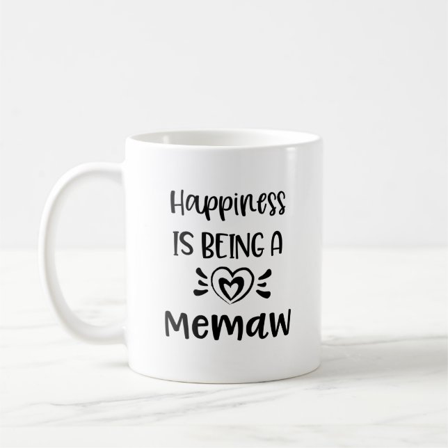 Le bonheur est une tasse de café de grand-maman de (Gauche)