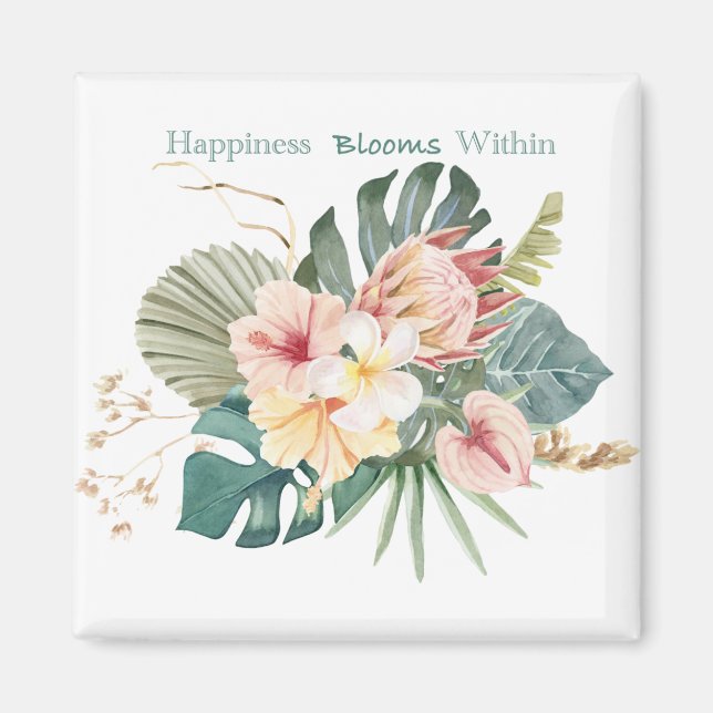 Le bonheur fleurit dans Magnet Classic (Devant)