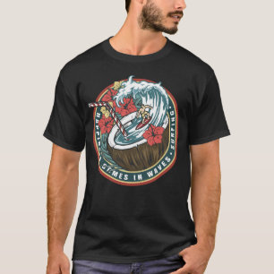Le Bonheur Vient En Vagues - T-Shirt Surfing