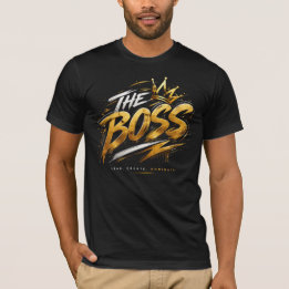 Le Boss Crown – T-Shirt Streetwear Power Or