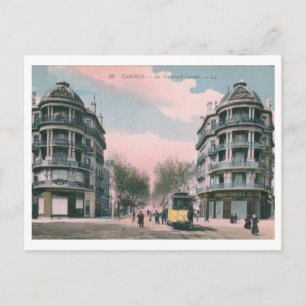Le Boulevard Carnot, Cannes, Frankreich Vintage Postkarte