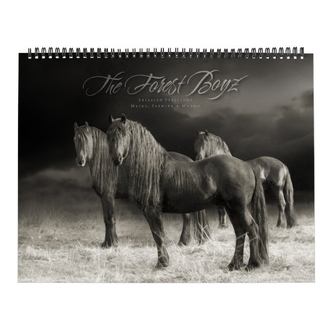 Le Boyz de la forêt - Calendrier de coeur blanc (Protection)