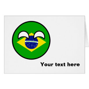 Le Brésil Geeky tendant drôle Countryball