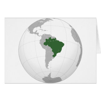Le Brésil (projection orthographique)