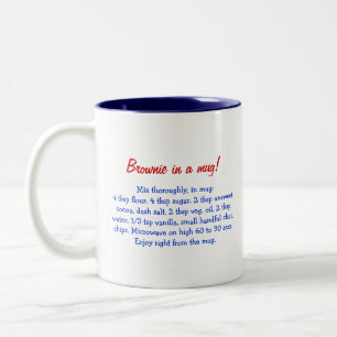 Le "brownie" dans une tasse a personnalisé le