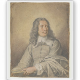 Le Brun - Portrait von M. Quatrehomme du Lys Aufkleber